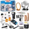 24 Pcs Barber Shop Pretend Play Toy - My First Shaving and Grooming Haircut Kit Toddler Role Play Set with Styling Accessories & Storage Box for Kids, Boys view 1