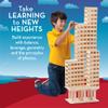 MindWare KEVA Structures 400 Plank Wooden Building Blocks Set - Includes 400 Pine KEVA Planks, Canvas Storage Bag and Full-Color Idea Book view 4