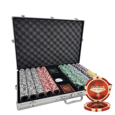 MRC 1000pcs Las Vegas Casino Poker Chips Set with Aluminum Case Custom Build