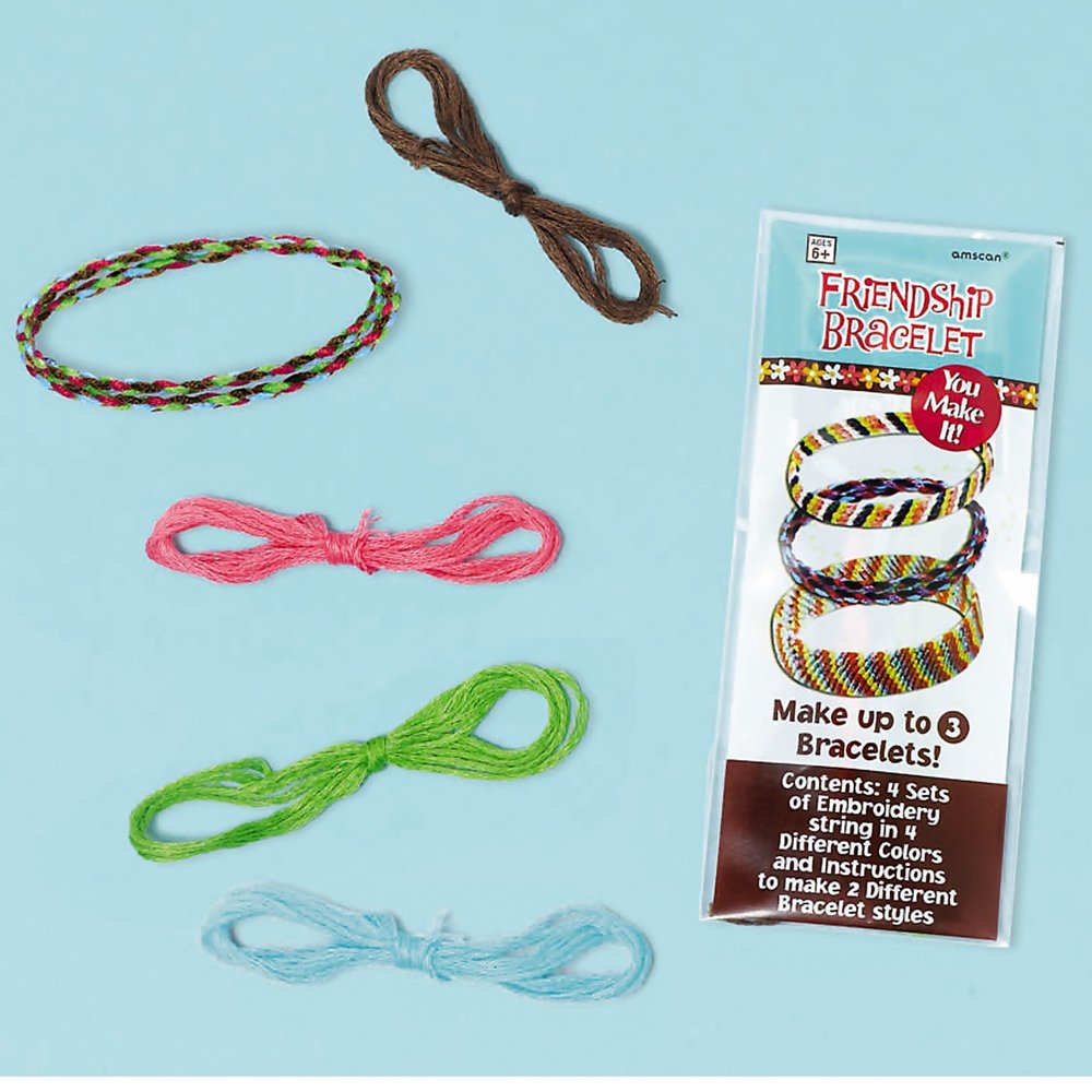 Amscan Hippie Chick Birthday Party Bracelets Accessory Favor (12 Pack), 4 3/4" x 2", Multicolor