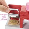 Barbie Careers Playset, Blonde Pizza Chef Doll with Toy Oven & Counter with Sliding Conveyer Belt, Molds, 3 Dough Colors & Accessories view 4