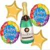 Anagram 22378 HAPPY Retirement Balloon Party Balloon Bouquet, Large, Multicolor, Pack of 1 view 1