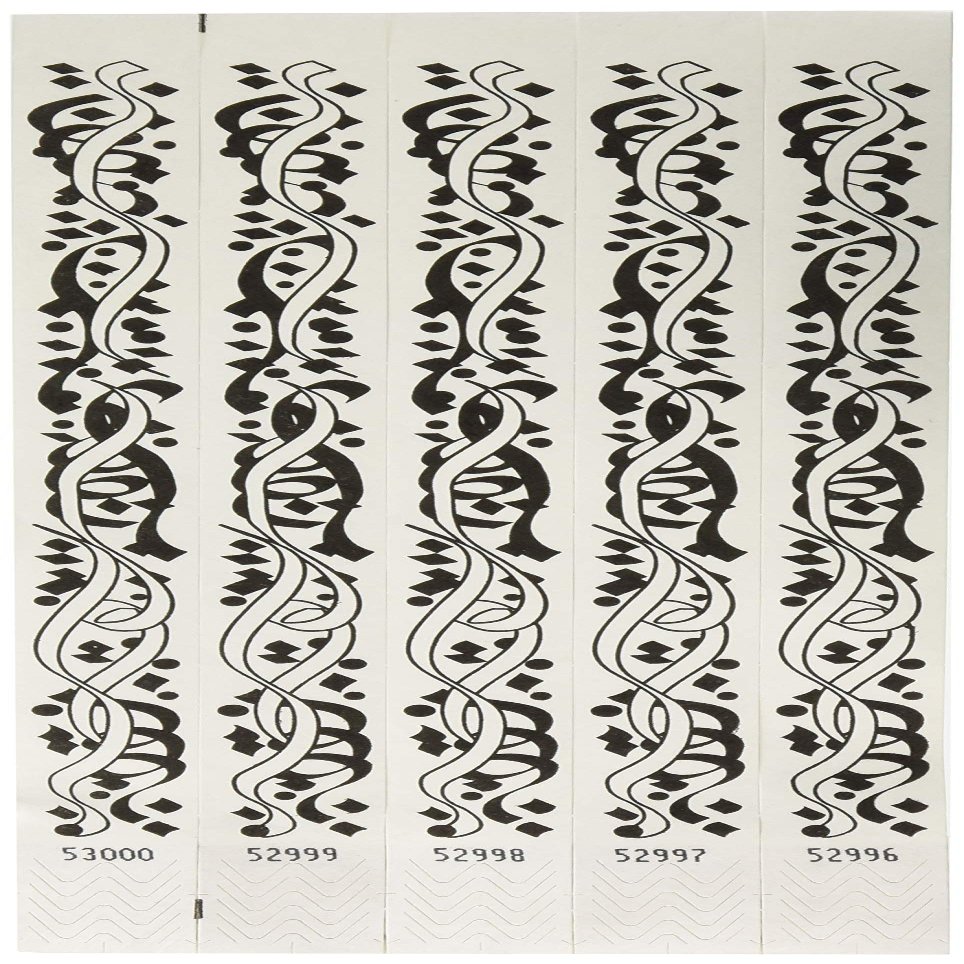 Amscan White Pizzaz Wristbands, 500 Ct