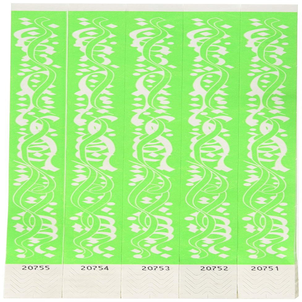Amscan Green Pizzaz Wristbands, 500 Ct