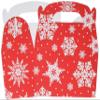 Amscan 398962 Christmas Snowflake Gable Boxes, 5 Ct. | Party Supply view 2