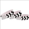 Amscan White Chevron Wristbands Children's Party Supplies, One Size view 1