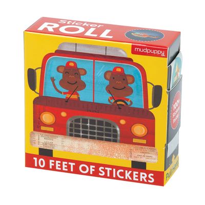 Mudpuppy Things That Go Sticker Roll