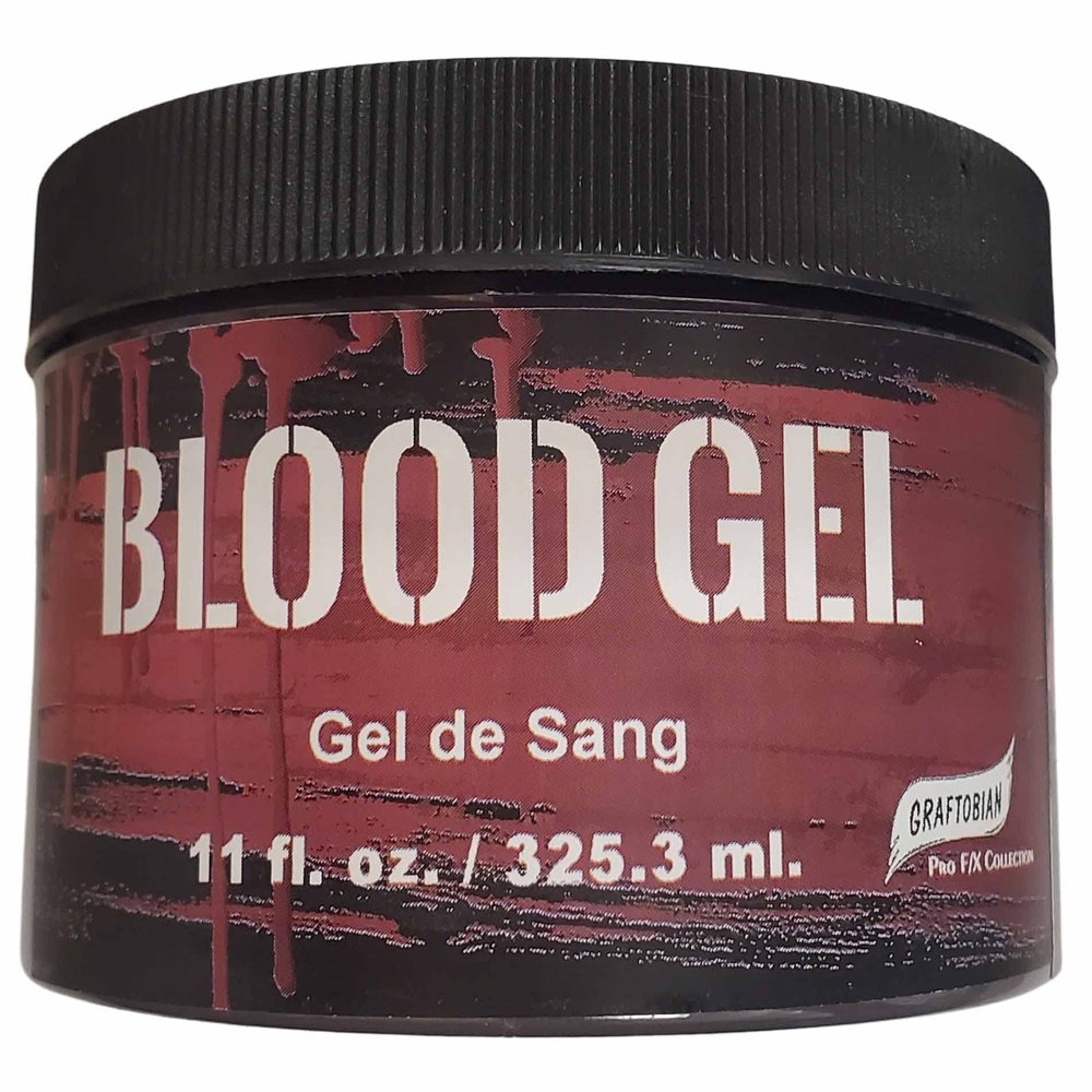 Graftobian Blood Gel 11 oz. Jar for Moulage & Special FX - Slowly Drips and Never Dries