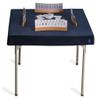 Yellow Mountain Imports Professional Grade Blue Square Table Cover for Poker, Card Games, Mahjong, Board Games, Tile Games, and Dominoes - 34.8 Inches (Table Cover only) view 3