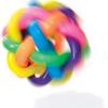 12 PCS Rainbow Bouncy Fidget Orbit Balls - Stress Relief Rubber Sensory Fiddle Squeeze Atom Toys - Ideal for Kids and Adults Party Favors view 2
