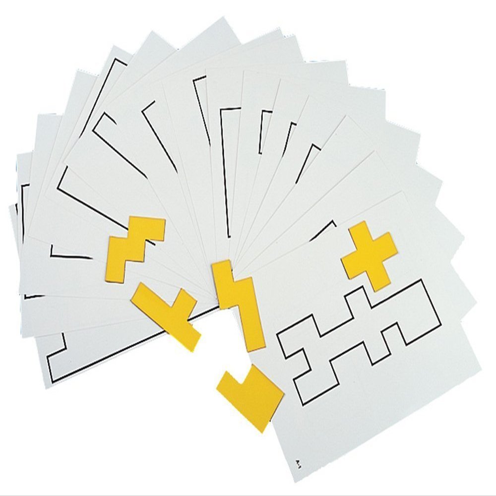 12 Pack CARSON DELLOSA PENTOMINO PATTERN CARDS GR 2-9 16