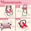18-Inch Baby Doll Nursery Playset by Litti - Doll Accessories Set with Swing, Crib, High Chair, and Carrier - Realistic Toy Furniture for Imaginative Play - Gift for Kids Ages 3 Up view 3