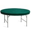 Yellow Mountain Imports Professional Grade Green Round Table Cover for Card Games, Mahjong, Board Games, Dice Games, and More - 61.2" view 1