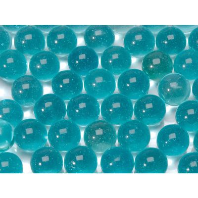 Darice Glass Marbles in Mesh Bag, Ice Blue, 12 oz