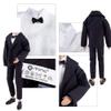 E-TING Wedding Set Beautiful Gown White Bride Dress Clothes with Veil and Groom Business Suit Outfit for DollsDoll Not Included view 4