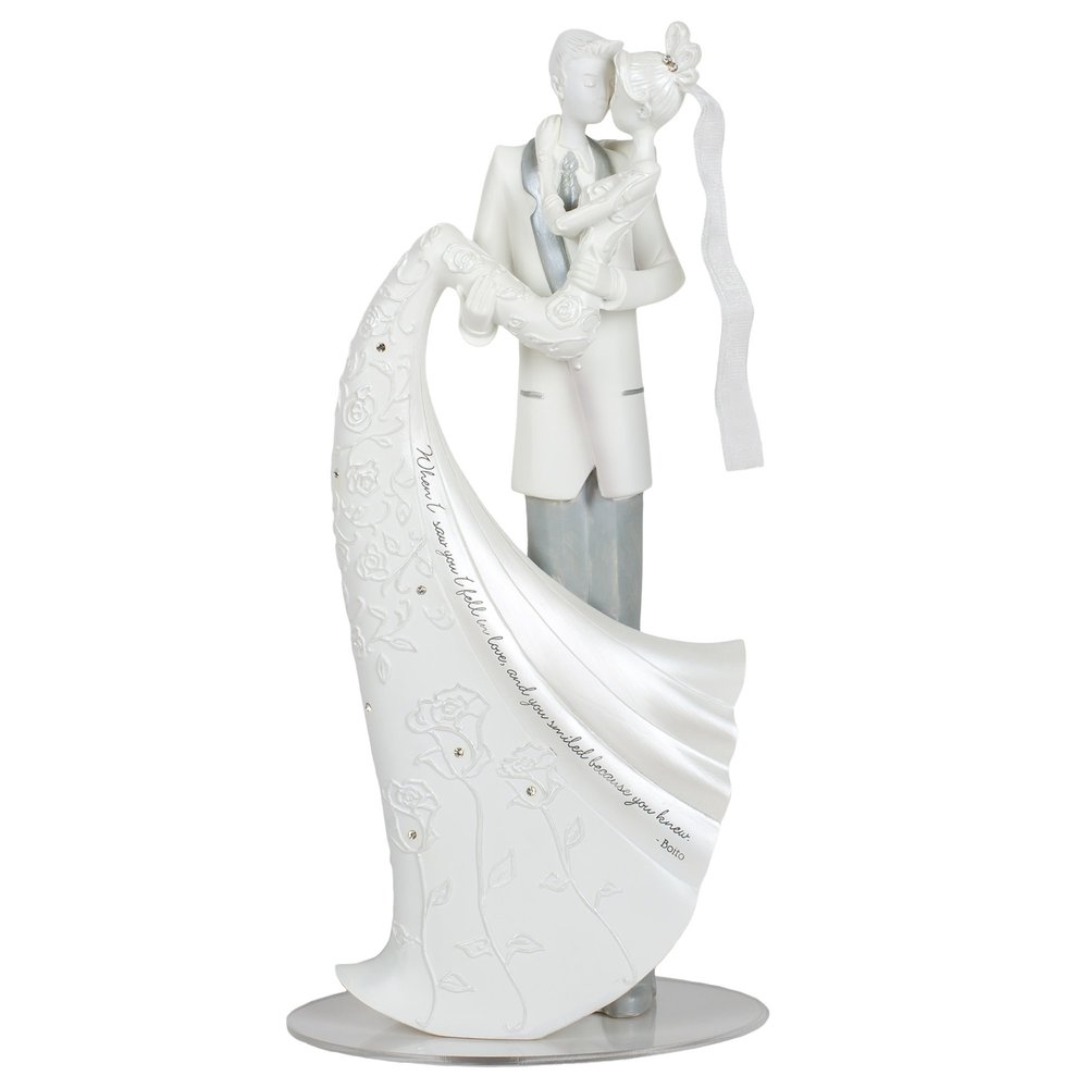 Language of Love "The Kiss" Cake Topper, 9-Inch