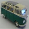 KINGSMART 1962 Volkswagen Classic Hippy Bus 7" 1:24Scale Green Die Cast Metal Model Toy Pull Back Action Car view 1