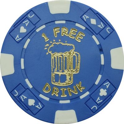 10 Free Drink Poker Chips Tokens Restaurants OR BAR - Beer Mug