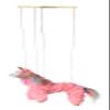 Artisan Owl Yarn and Plush Pink Unicorn Marionette Puppet - Wooden Feet and Detachable Strings, Styles Vary (Pink) view 3