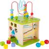 Small Foot 10605 Wooden motoric Cube with Five Sides of Fun, incl. motoric Loops and Ball Track, Multi view 1