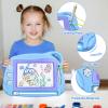 AiTuiTui Magnetic Drawing Board Mini Travel Doodle, Erasable Writing Sketch Colorful Pad Area Educational Learning Toy for Kid/Toddlers/Babies with 3 Stamps and 1 Pen (Sky Blue) view 3