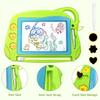 AiTuiTui Magnetic Drawing Board Mini Travel Doodle, Erasable Writing Sketch Colorful Pad Area Educational Learning Toy for Kid/Toddlers/Babies with 3 Stamps and 1 Pen (Green) view 4