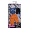 Barbie Fashions Complete Look Blue Polka Dot Top & Peach Pants Set view 2