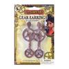 Steampunk Bronze Gear Earrings view 1