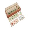 Adena Montessori Materials-Small Wooden Number Cards with Box (1-9000) view 1
