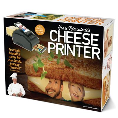 Prank-O Cheese Printer Gag Gift Empty Box, Birthday Gift Box, Wrap Your Real Present in a Convincing and Funny Fake Gift Box, Practical Joke for Birthday Presents, Holidays, Parties