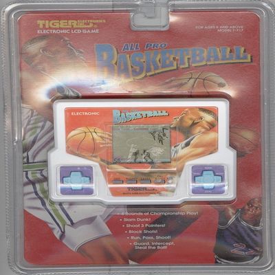 All Pro Basketball 1994 Tiger Handheld Electronic LCD Game Model 7-717