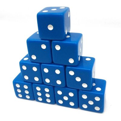 10 Pack 16mm Acrylic Dice Six Sided Spot Dice Casino Dice
