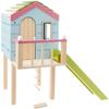 Lottie Wooden Tree House Playset with Ladder Slide and Swing for 7-Inch Dolls view 1