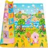Baby Care Play Mat (Large, Playful - Pinko & Friend) 82'' x 55'' Original One-Piece Reversible Rollable Waterproof Play Mat for Infants, Babies, Toddler, and Kids view 1