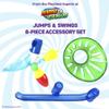 Marble Genius Jumps & Swings, 8pcs Marble Run Accessory Set for Kids Ages 4+, Fun Ultimate Marble Track Race Add-on Kit for Teens STEM view 2