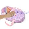 12 Inch Interactive Talking Baby Doll with Bassinet Carrier Bed & Accessories, Doll That Cries Laughs Talks with Pacifier Magic Disappearing Bottle & Take Along Bed with Blanket & Pillow view 2