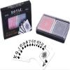 2-Decks Royal Poker Size 100% Plastic Playing Cards Set in Plastic Case, Waterproof (Large Index) view 1