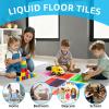 Art3d Liquid Fusion Activity Play Centers for Children, Toddler, Teens, 12" X 12" Pack of 9 Tiles view 3