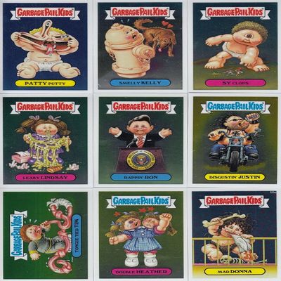 2014 GARBAGE PAIL KIDS Chrome Series 2 Complete Base Set of 84 Cards