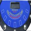 71'' Blackjack Table with Folding Legs (Blue Felt) view 1