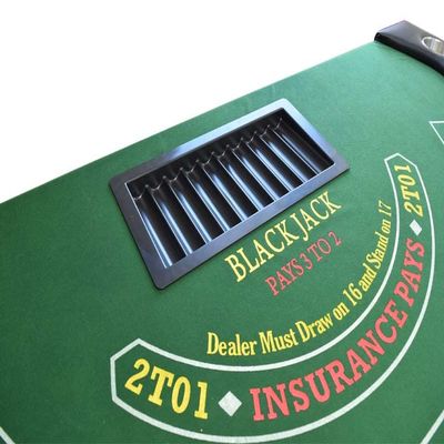 71'' Blackjack Table with Folding Legs (Green Felt)