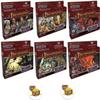 Bundle of All 6 Pathfinder Adventure Card Game Wrath of The Righteous Expansion Decks and 2 Treasure Chest Buttons view 1