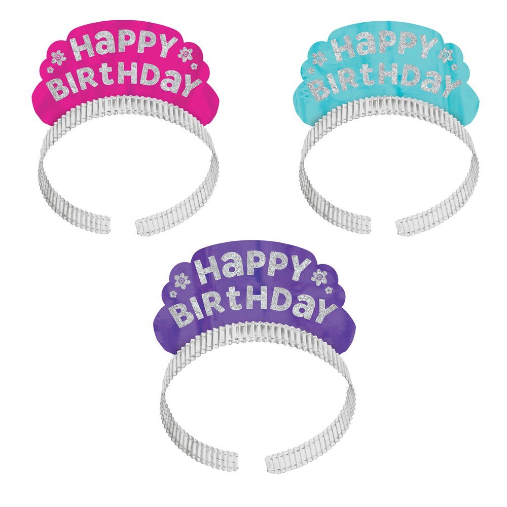 Amscan Purple & Teal Packaged Tiara, 5 1/2" x 5 1/2"