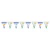 Amscan 121455 Woodland Welcome Pennant Banner, Multi Color,; 6"X 7" view 1