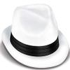 Beistle White Velour Havana Chairman Hat - 1 Pc view 2