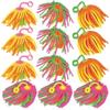 Fun Express Neon Stretchy Noodle Ball Yo Yos Party Favors for Kids 8-12 - Bulk Toys 12 Pack Goodie Bag Stuffers | Bouncy Balls Classroom Prizes Carnival Games, Birthday Party Favor Toys for Boys Girls view 1