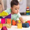 B. toys Alphabet Learning Blocks for Babies & Toddlers 26 Soft Squeezable ABC Blocks with Textured Animals Educational Toys for Sensory Play, Bath Time & Early Development 6+ Months view 2