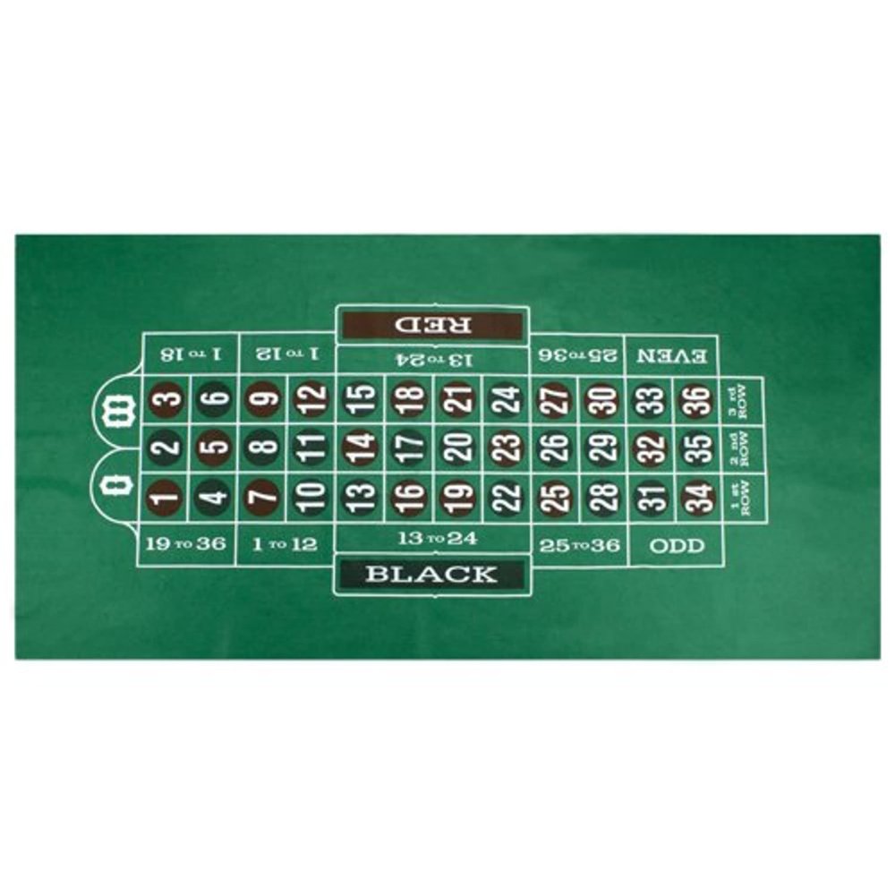 36" x 72" Green Roulette Felt by Brybelly