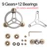 Pure Brass Fidget Spinner Gears Linkage Fidget Gyro Toy Metal DIY Hand Spinner Spins Long Time EDC Focus Meditation Break Bad Habits ADHD with Multiple Premium Bearings (12 Bearings White) view 4