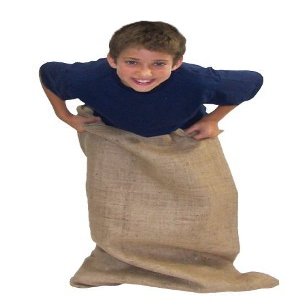 Gym And Outdoor Games Hopping Jumping Games Burlap Potato Sack - 22"" X 36"" 1 PC